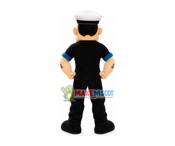 Strong Popeye the Sailor Mascot Cartoon Costume