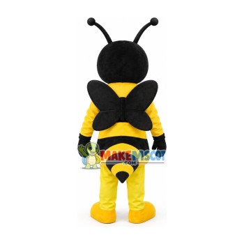 Sharp Teeth Cartoon Bee Mascot Costume Sharp Teeth Cartoon Bee Mascot Costume