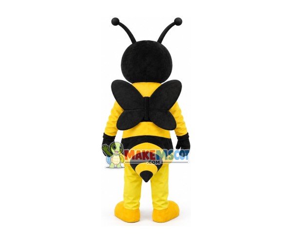 Sharp Teeth Cartoon Bee Mascot Costume Sharp Teeth Cartoon Bee Mascot Costume
