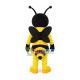 Sharp Teeth Cartoon Bee Mascot Costume Sharp Teeth Cartoon Bee Mascot Costume