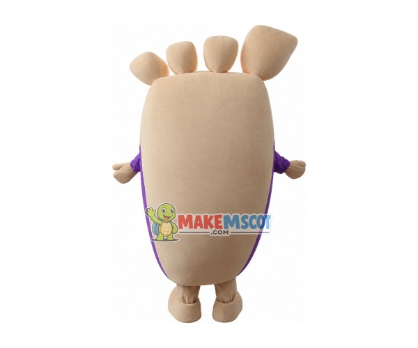 Big Foot With Purple Suit Mascot Costume Big Foot With Purple Suit Mascot Costume