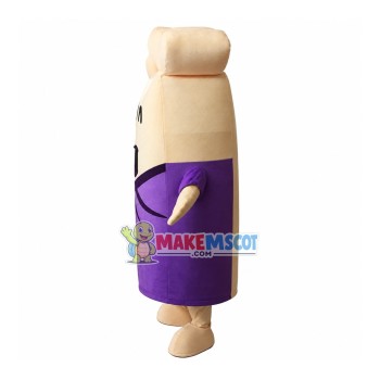 Big Foot With Purple Suit Mascot Costume
