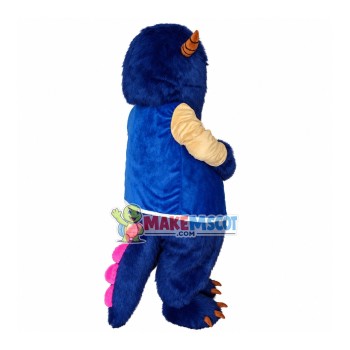 Dark Blue Monster Sullivan In Baseball Jacket Mascot Costume Dark Blue Monster Sullivan In Baseball Jacket Mascot Costume