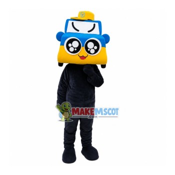Fancy Cartoon Taxi Man Mascot Costume