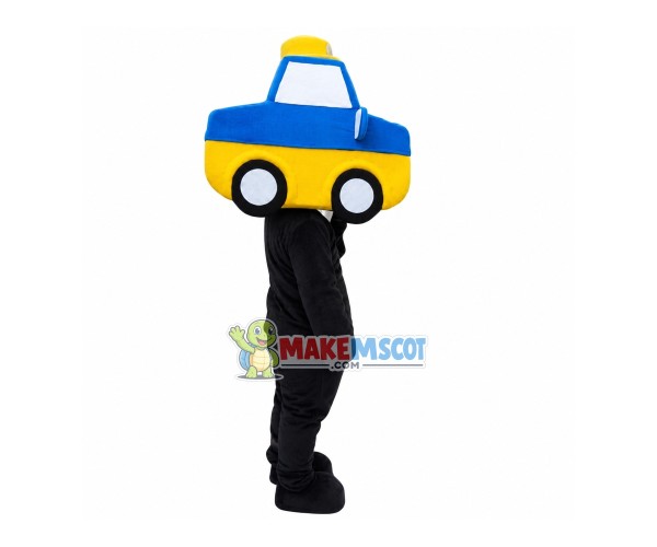 Fancy Cartoon Taxi Man Mascot Costume Fancy Cartoon Taxi Man Mascot Costume
