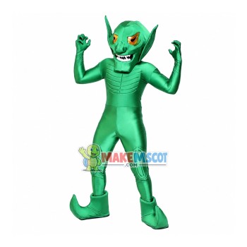 Damn Green Alien Mascot Costume Damn Green Alien Mascot Costume