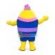 Yellow Cartoon Doctor Egg Mascot Costume Yellow Cartoon Doctor Egg Mascot Costume