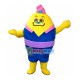 Yellow Cartoon Doctor Egg Mascot Costume Yellow Cartoon Doctor Egg Mascot Costume