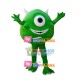 Green Monocular With Small Horns Mascot Costume Green Monocular With Small Horns Mascot Costume