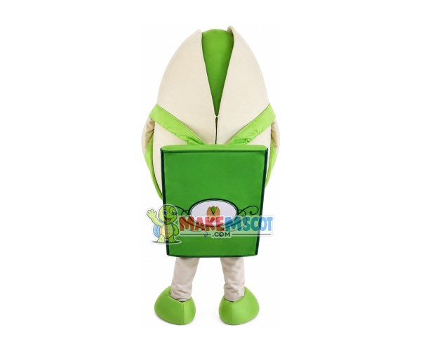 Pistachio With Green Introduction Card Mascot Costume