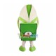 Pistachio With Green Introduction Card Mascot Costume Pistachio With Green Introduction Card Mascot Costume
