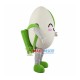 Pistachio With Green Introduction Card Mascot Costume Pistachio With Green Introduction Card Mascot Costume