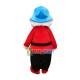 Wise Dwarf With Red Outfit Mascot Costume Wise Dwarf With Red Outfit Mascot Costume
