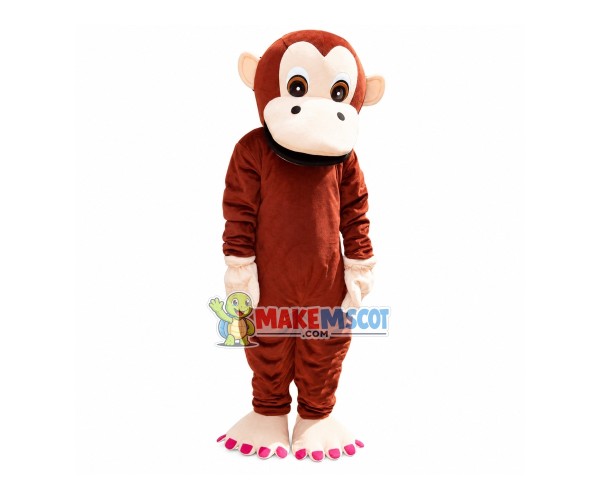 Melancholy Brown Monkey Mascot Costume Melancholy Brown Monkey Mascot Costume