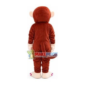 Melancholy Brown Monkey Mascot Costume Melancholy Brown Monkey Mascot Costume