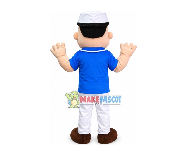 Popeye the Sailor In Blue Suit Mascot Costume