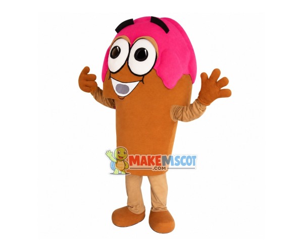 Attractive Strawberry Cone Mascot Costume Attractive Strawberry Cone Mascot Costume
