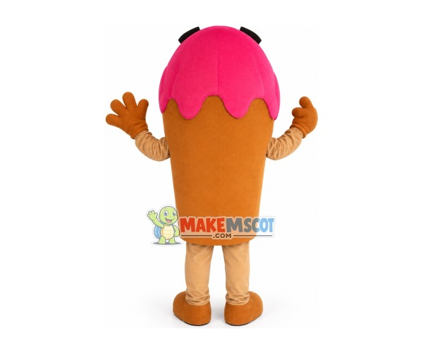 Attractive Strawberry Cone Mascot Costume Attractive Strawberry Cone Mascot Costume