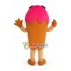 Attractive Strawberry Cone Mascot Costume Attractive Strawberry Cone Mascot Costume