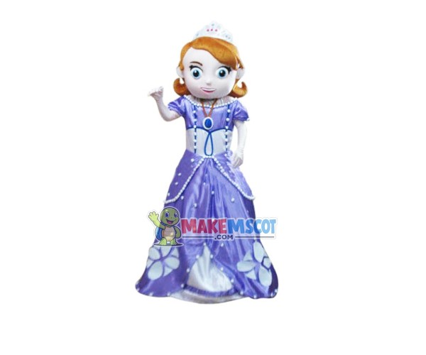 Elegant Sofia The First Mascot Costume Elegant Sofia The First Mascot Costume