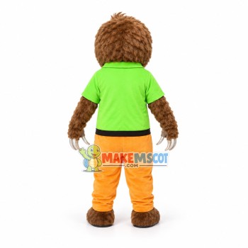Three-toed Sloth Keeper In Slow Motion Mascot Costume Three-toed Sloth Keeper In Slow Motion Mascot Costume