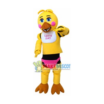 Chica Mascot Five Nights at Freddys Costume Chica Mascot Five Nights at Freddys Costume