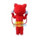 Cute Ground-bound Cat With Two Tails Mascot Costume
