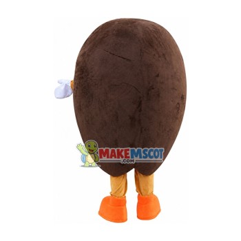 Funny Cartoon Coffee Bean Mascot Costume Funny Cartoon Coffee Bean Mascot Costume