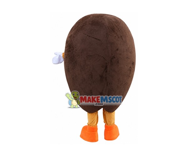 Funny Cartoon Coffee Bean Mascot Costume Funny Cartoon Coffee Bean Mascot Costume
