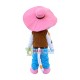 Farm Star Cat With Pink Sun Hat Mascot Costume Farm Star Cat With Pink Sun Hat Mascot Costume