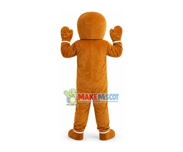 Christmas Caramel Gingerbread Man Mascot Costume Christmas Caramel Gingerbread Man Mascot Costume