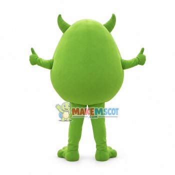 Green Monocular Mascot Cartoon Costume Green Monocular Mascot Cartoon Costume
