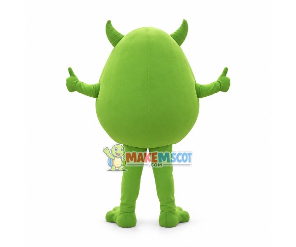 Green Monocular Mascot Cartoon Costume Green Monocular Mascot Cartoon Costume