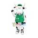 Enthusiastic Volunteer Cow Mascot Costume Enthusiastic Volunteer Cow Mascot Costume