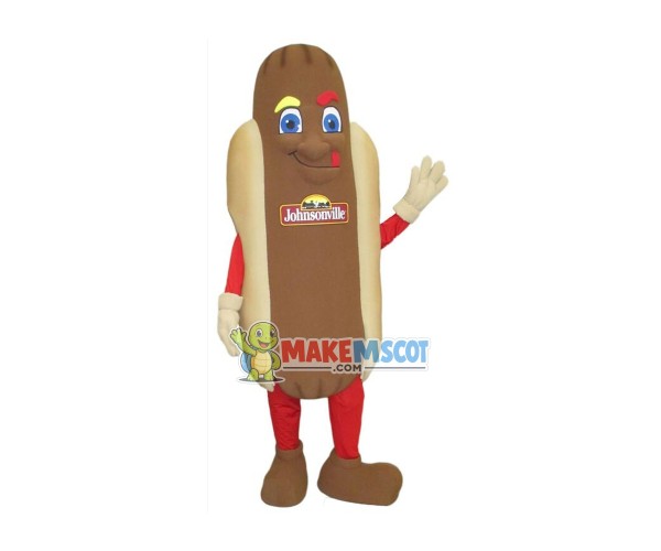 Smoked Cooked Sausage Mascot Costume Smoked Cooked Sausage Mascot Costume