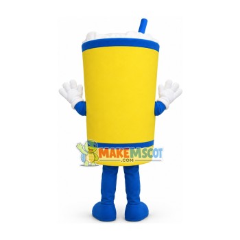 Full Glass of Sparkling Water Mascot Costume Full Glass of Sparkling Water Mascot Costume