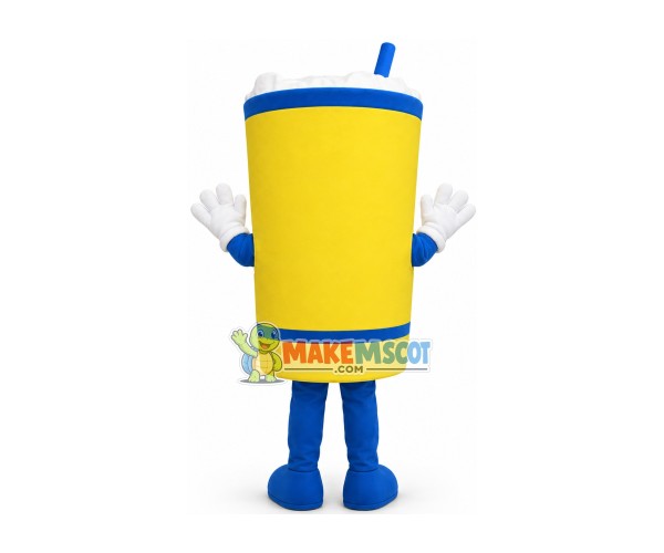 Full Glass of Sparkling Water Mascot Costume