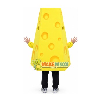 Piece of Butter Cheese Mascot Costume Piece of Butter Cheese Mascot Costume