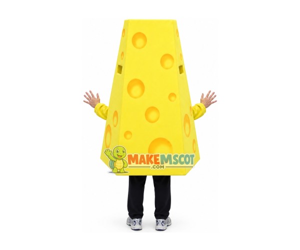 Piece of Butter Cheese Mascot Costume Piece of Butter Cheese Mascot Costume