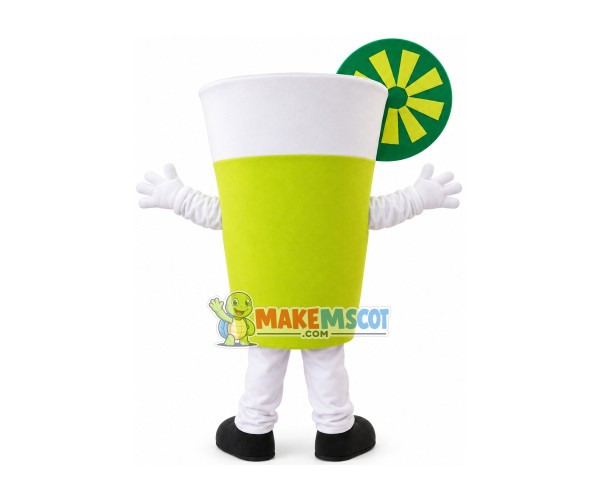 Soda Water With Lemon Slice Mascot Costume Soda Water With Lemon Slice Mascot Costume