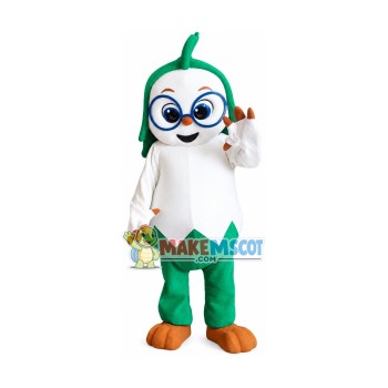 Cabbage Taoist With Glasses Mascot Costume Cabbage Taoist With Glasses Mascot Costume