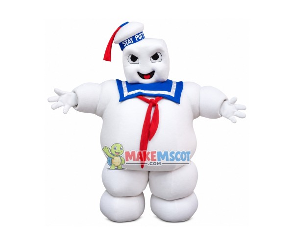 Halloween Marshmallow Man of Ghostbusters Mascot Costume