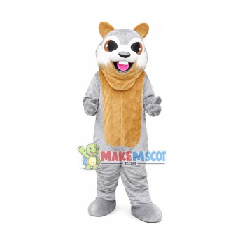 Chipmunk With Big Jaw Mascot Costume Chipmunk With Big Jaw Mascot Costume