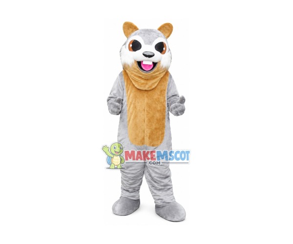 Chipmunk With Big Jaw Mascot Costume Chipmunk With Big Jaw Mascot Costume