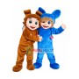 Pair of Bright Twins Baby Mascot Costume