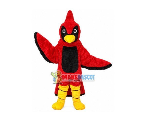Red Pointed Head Eagle Mascot Costume Red Pointed Head Eagle Mascot Costume