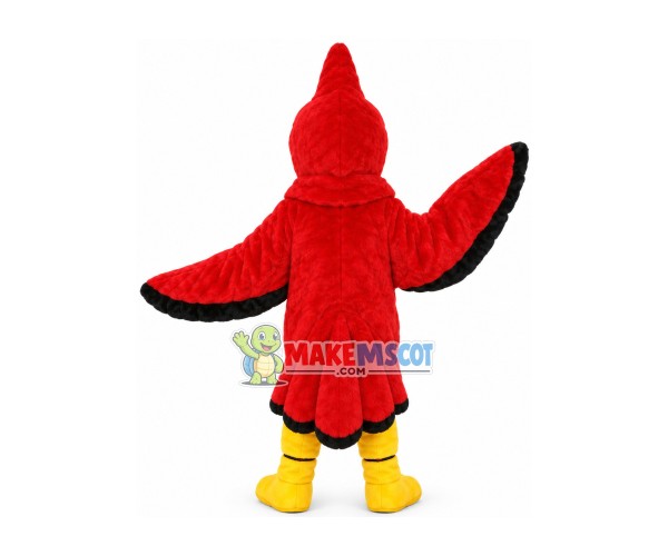 Red Pointed Head Eagle Mascot Costume Red Pointed Head Eagle Mascot Costume