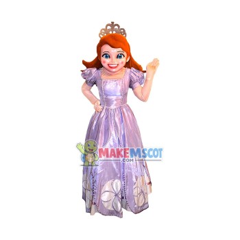 Gentle The Sofia Princess In Dress Mascot Costume Gentle The Sofia Princess In Dress Mascot Costume