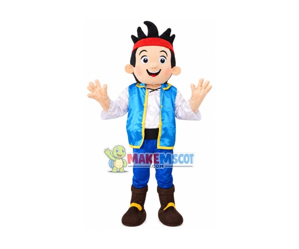 Capable Turban Boy Mascot Costume