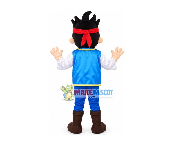 Capable Turban Boy Mascot Costume